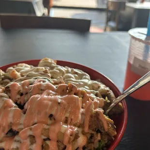 It's has Pineapple Chicken and Shrimp in it!!! YUmM