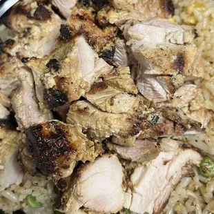 Garlic chicken Kow Pad