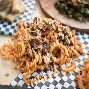 Brisket Loaded Curly Fries!