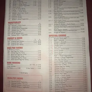 Menu: Page 3 of 4: June 2018