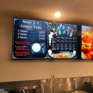 Combo plate and party tray prices!