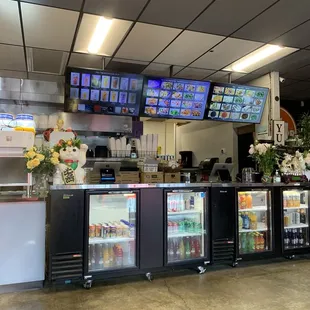 Counter and to-go drink options (not including the bubble tea)