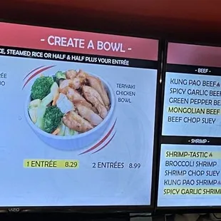 Updated menu prices Feb 2024