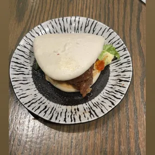 New bun the chef is trying out to put on the menu