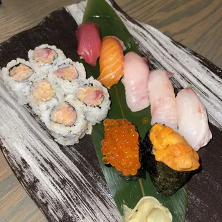 7 Sushi and 1 Roll