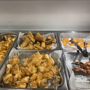 a variety of food items