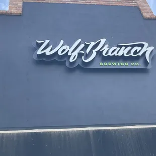 Outside business sign