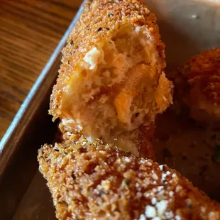 Inside of fish stick