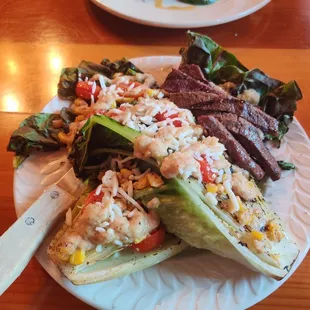 Grilled Romaine Steak Salad