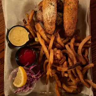 Homemade fish sticks