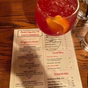 Blue unicorn sangria