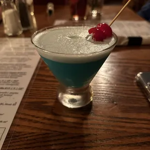 Blue Monday seasonal cocktail