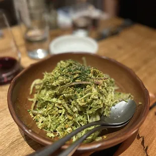 Brussels sprout salad. So yummy!