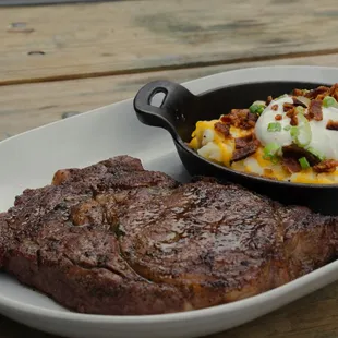 Steak and Twice Baked Potato