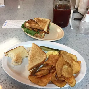 Chicken salad sandwich is the best. And add a BLT on the side if you are hangry