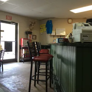 Stools to watch catfish fry