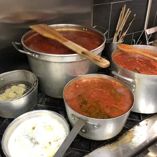 Homemade sauces made daily