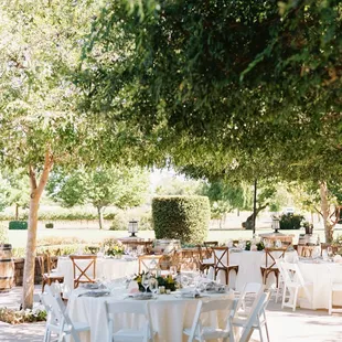 Bana and Julian's Wolfe Heights Wedding Day | Intimate Outdoor Dinner Arrangements