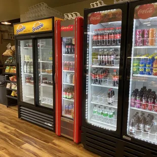 Beverages in coolers