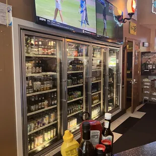 Back of the bar they got some cool coolers