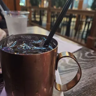 Blueberry Moscow mule