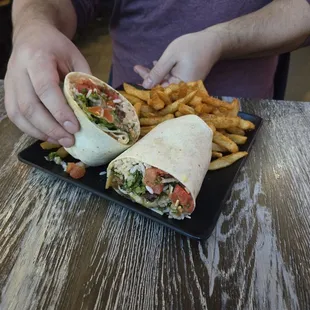 Stuffed southwest steak wrap