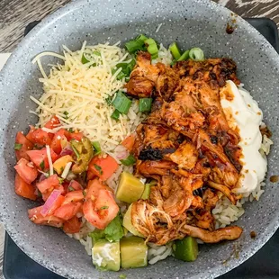 Chipotle chicken bowl