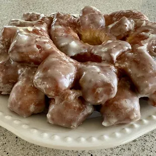 Behold the massive Apple Fritter