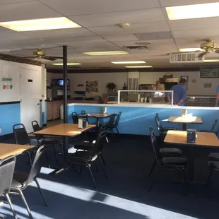 the dining area