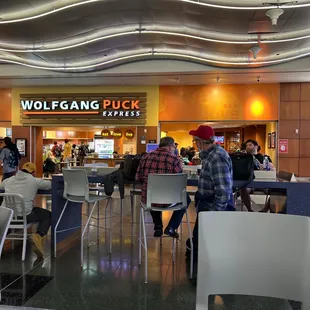 people sitting at the counter