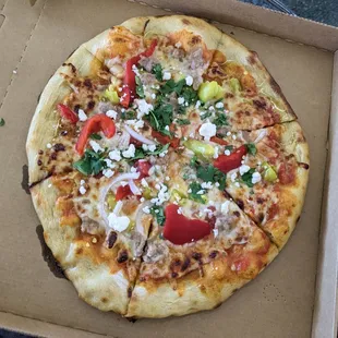 Fennel sausage pizza.