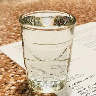 Shot of Goose (note: not a full shot; only fills down to the upside down arch)