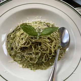 Angel Hair Pasta with Pesto Lunch