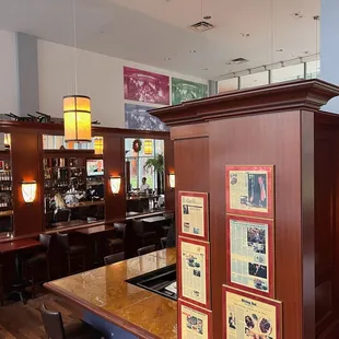 a view of the dining area