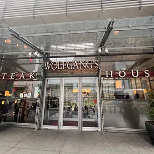 entrance to restaurant