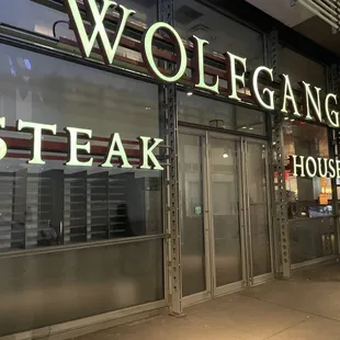 Front of the restaurant.