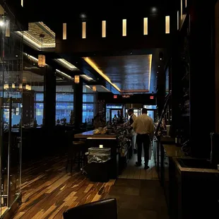 the dining area