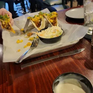 Caribbean pork tacos