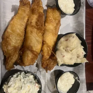Fish w/ mashed potatoes instead of fries