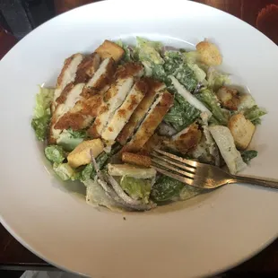Caesar Salad with Chicken added