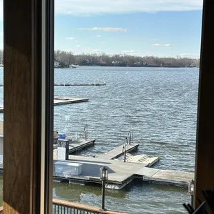View from upstairs bar
