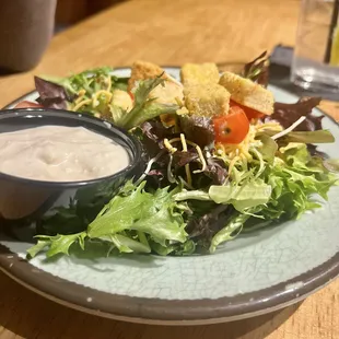 Salad with blue cheese