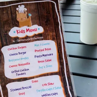 Kids Menu