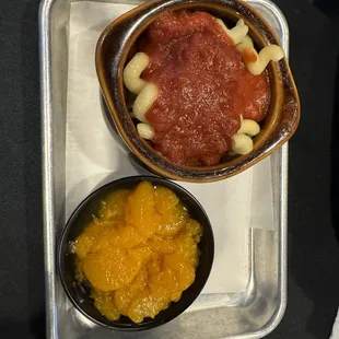 Kids pasta with fruit