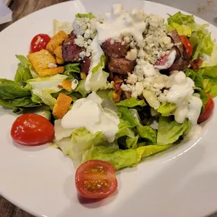 Amazing black and blue salad.