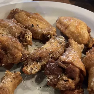 Double fried spicy garlic wings