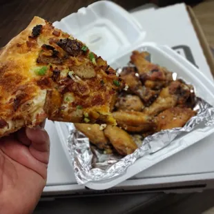 pizza and wings