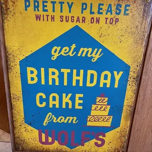 Old sign
