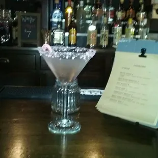 Boo the bartender made this very refreshing peppermint drink