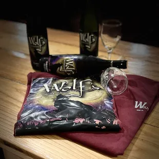 Wines and T-shirt's for sale